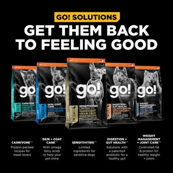 Go! Solutions Grain-Free Limited Ingredient Duck Recipe Dry Dog Food for Sensitive Dogs