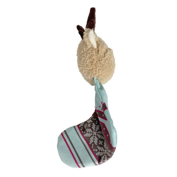 FouFit Reindeer-themed Holiday Cuddle and Crinkle Dog Stocking Toys