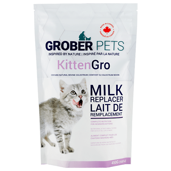 Grober Pets Premium KittenGro Milk Replacer for Newborn Kittens' Optimal Growth