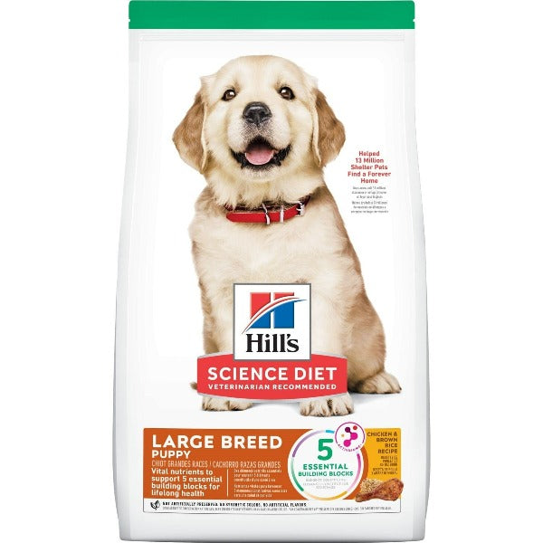 Hill's Science Diet Dry Dog Food - Chicken & Brown Rice Recipe for Large Breed Puppies