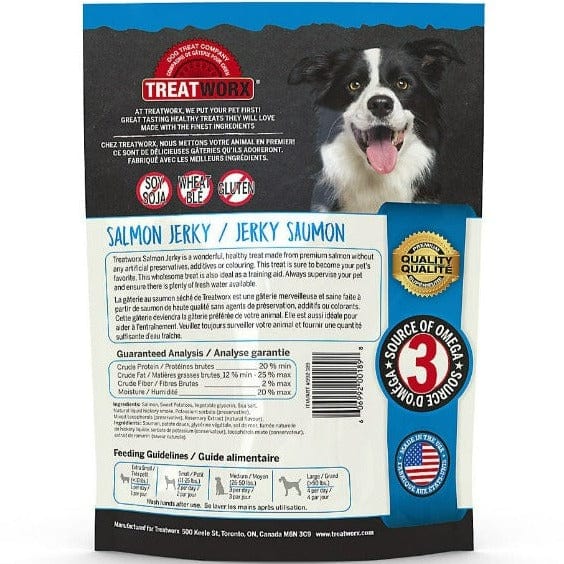 Treatworx Premium Salmon Jerky Healthy Dog Treats