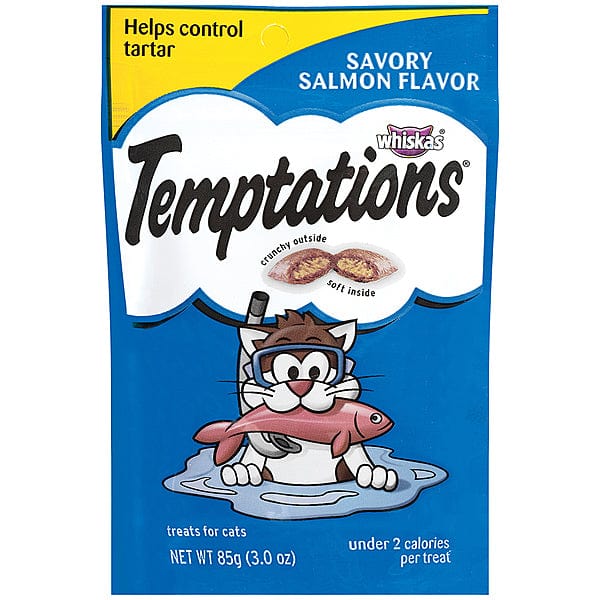 Delicious Savoury Salmon Flavored Cat Treats by Temptations