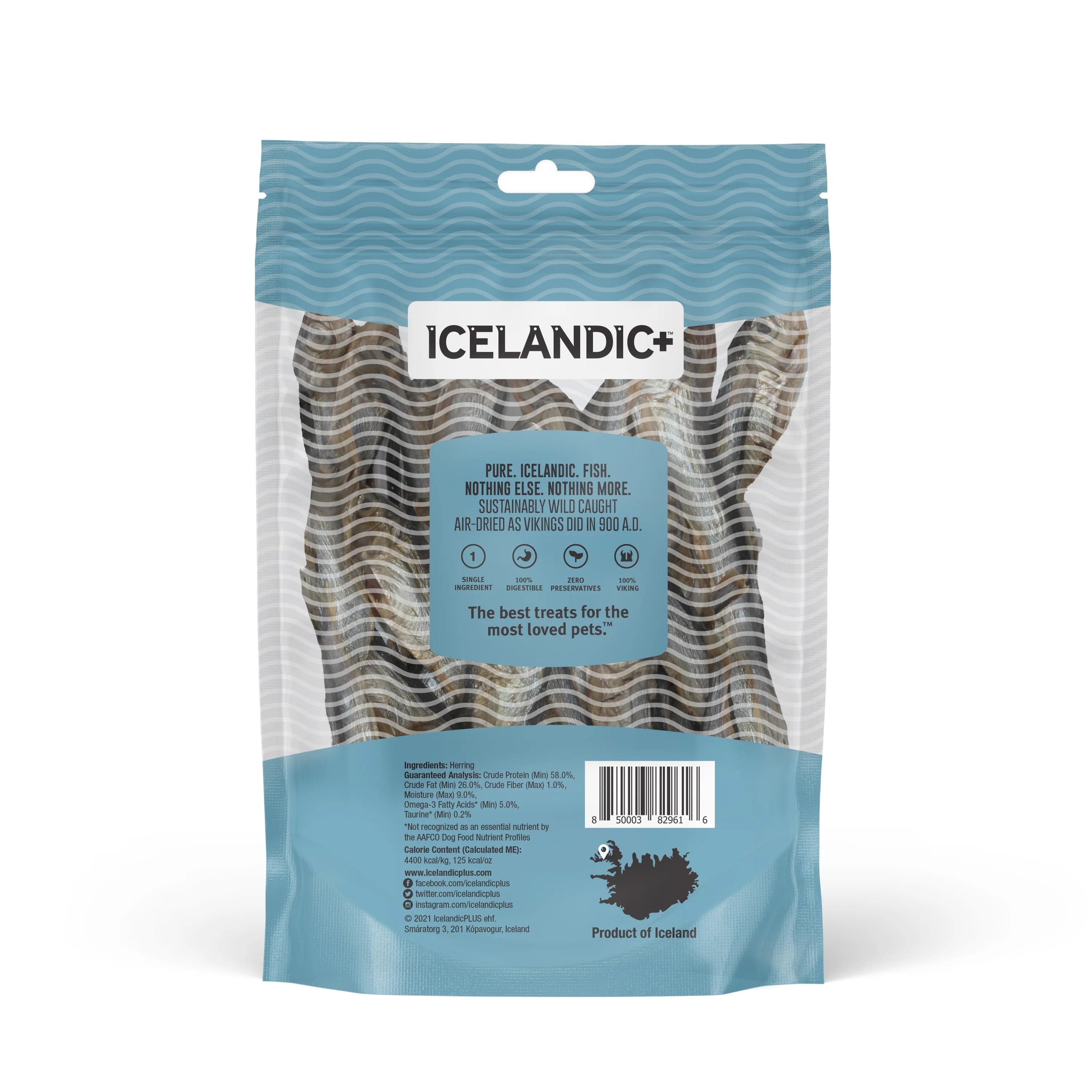 100% Pure Icelandic Whole Herring Dog Treats - A Special Order, Grain - Free Delight for Your Canine Friend