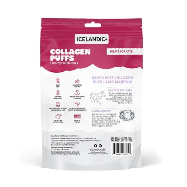 Delicious Icelandic-Style Beef Collagen Puffs with Lamb Marrow - Premium Cat Treats (Special Order)