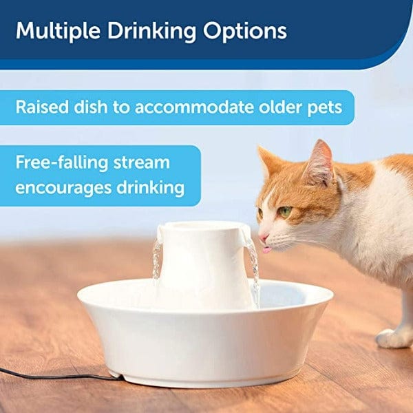 PetSafe Drinkwell Ceramic Avalon Premium Pet Water Fountain for Cats and Small to Medium Dogs