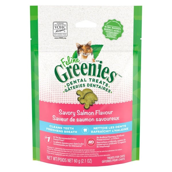 Feline Greenies Delicious Salmon - Flavored Dental Treats for Cats