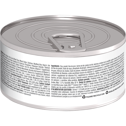 Hill's Science Diet Adult 7+ 5.5oz Canned Tender Chicken Dinner Cat Food