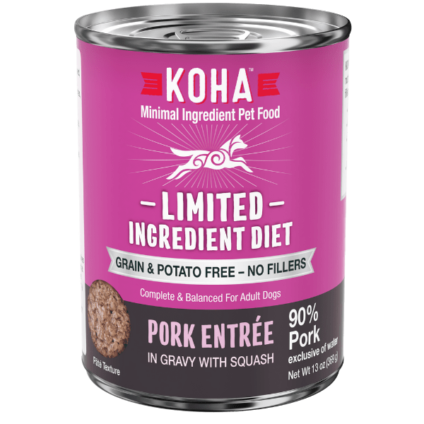 KOHA Limited Ingredient Diet Canned Pork Entrée for Dogs with Joint & Digestive Support