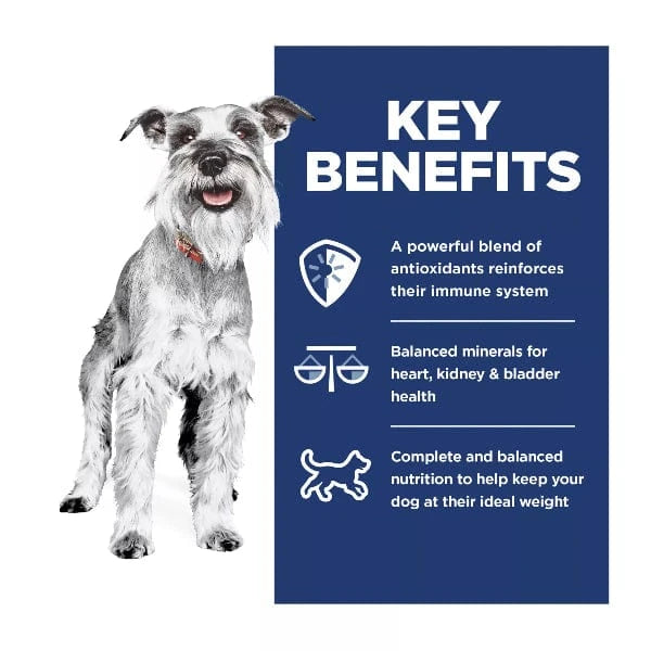 Hill's Science Diet Dry Dog Food for Small and Mini Adult Dogs Aged 7+ with Chicken and Brown Rice Recipe