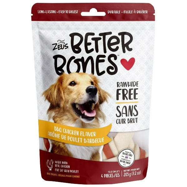 Zeus Premium BBQ Chicken Flavored Chew Bones for Dogs - Healthy & Digestible