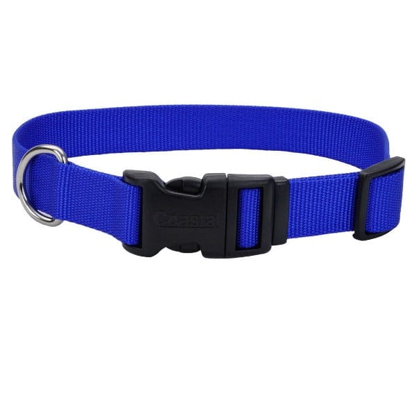 Stylish Coastal Adjustable Nylon Dog Collar with Comfortable Plastic Buckle