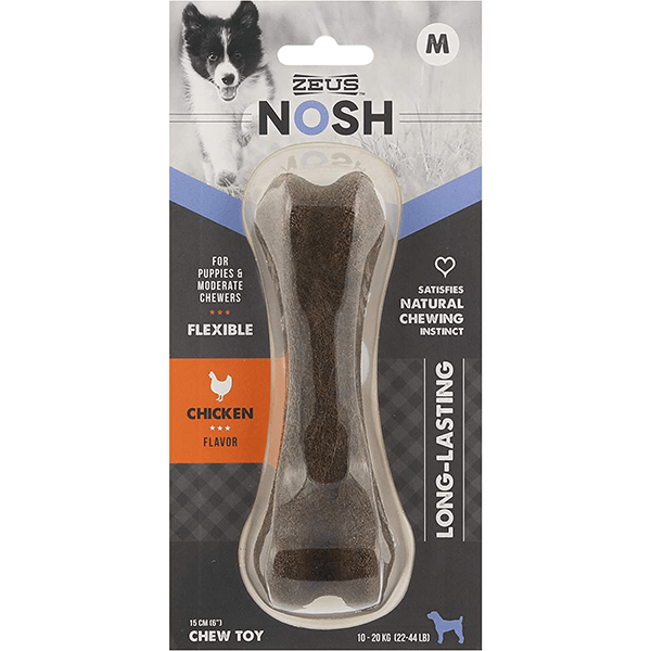 Zeus NOSH High - Quality Flexible Chew Bone Toy for Dogs of All Ages