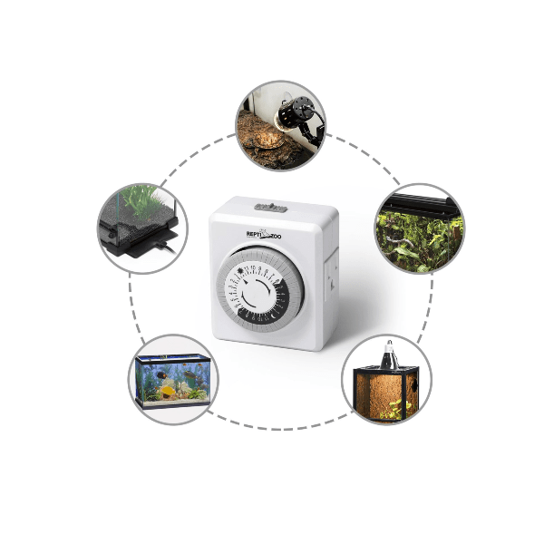 Reptizoo 24HR Plug-In Mechanical Timer for Terrarium Lighting