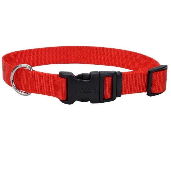 Stylish Coastal Adjustable Nylon Dog Collar with Comfortable Plastic Buckle