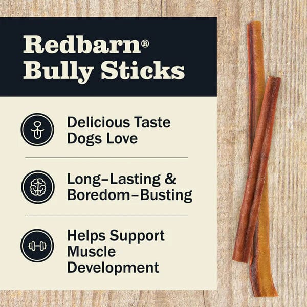 RedBarn All - Natural Slow - Roasted Beef Bully Sticks for Dogs