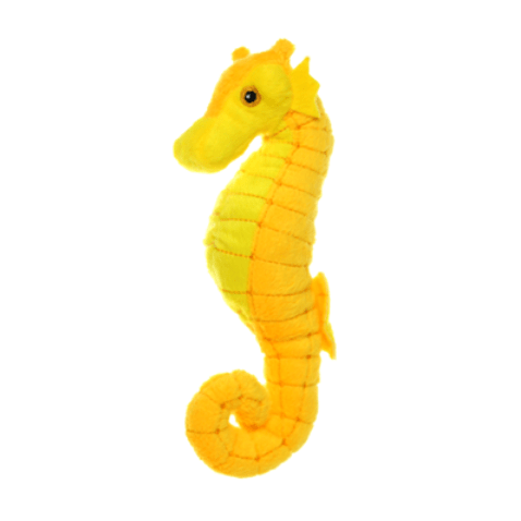 Tuffy's Mighty Ocean Jr. Super-Soft and Durable Seahorse Dog Toy for Small to Medium Dogs