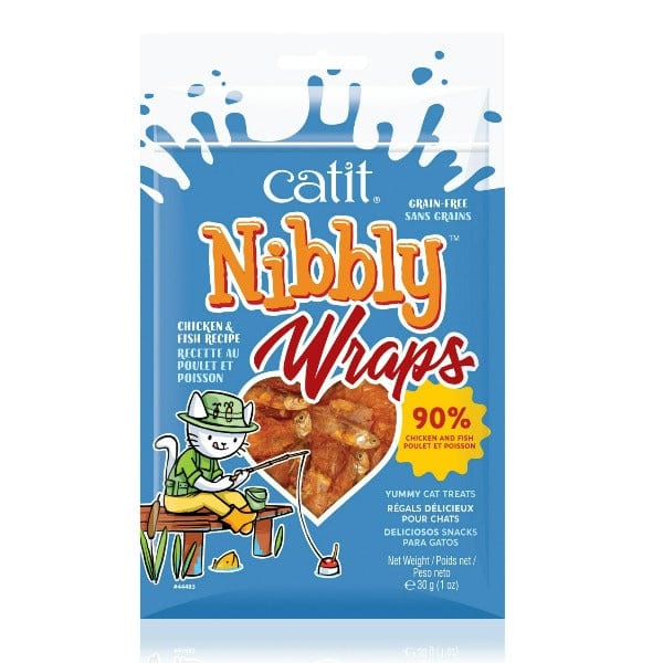 Catit Nibbly Wraps: Delectable Chicken & Fish Recipe Cat Treats