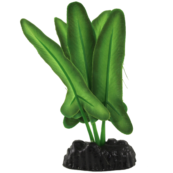 Green Crypt Silk Betta Fish Decorative Aquarium Plants (Pack of 4)