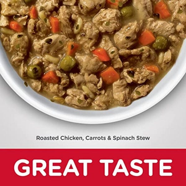 Hill's Science Diet Canned Dog Food for Adult Dogs 7+ - Roasted Chicken, Carrots & Spinach Stew, 12.5oz