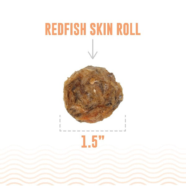 Premium Icelandic Redfish Skin Rolls - All - Natural Dog Treats (Special Order Item)