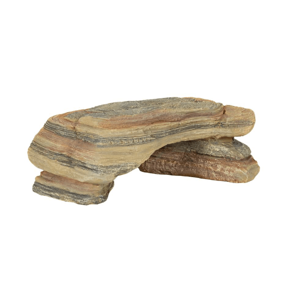 Reptizoo Resin Shale Rock Hideaway Den for Stress - Free Reptiles