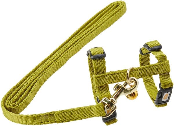 Living World Adjustable Green & Red Harness and Lead Set for Comfortable Ferret Walking