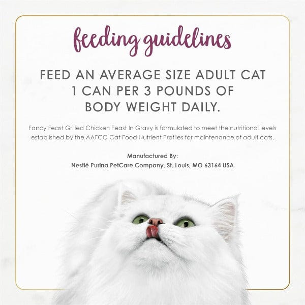 Fancy Feast Premium Canned Cat Food - Grilled Chicken Feast in Delicious Gravy