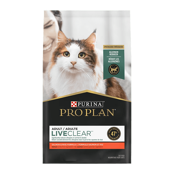 Purina Pro Plan LiveClear 7lb Dry Adult Cat Food: Salmon & Rice, Allergen Reducing