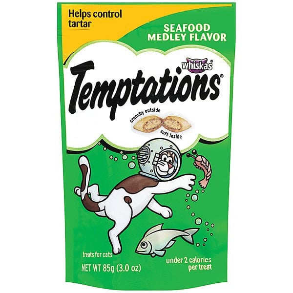 Temptations Premium Seafood Medley Delightful Cat Treats