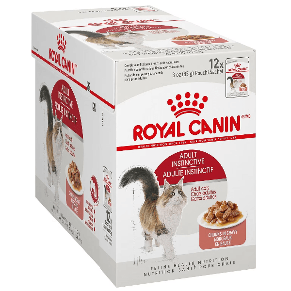 Royal Canin Adult Cat Food Pouch - Instinctive Chunks in Gravy