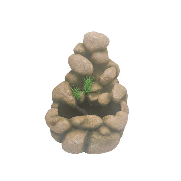 Repti Gear Decorative Rock Waterfall Water Dish Ornament for Reptile Terrariums
