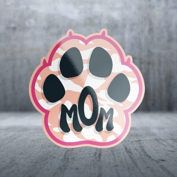 Pink Paw Mom Small Dog Sayings Sticker Pack with Matte Finish