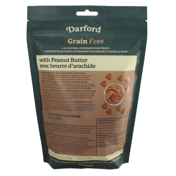 Darford Premium Grain-Free Oven-Baked Dog Treats with Peanut Butter Recipe