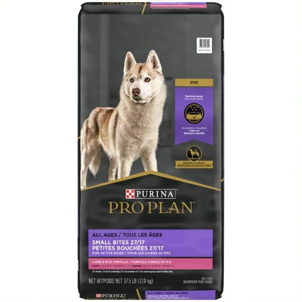 Purina Pro Plan Adult Sport 27/17 Small Bites Lamb & Rice Dry Dog Food, 37.5 lb Bag