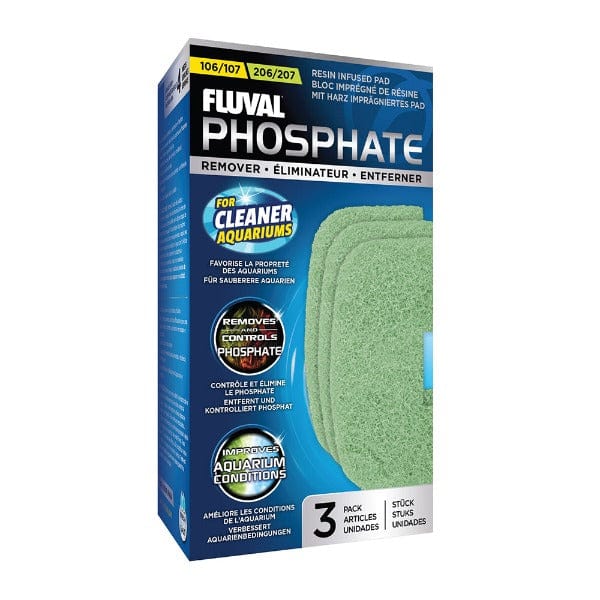Fluval 106/206 & 107/207 High - Efficiency Phosphate Remover Pads 3 - Pack