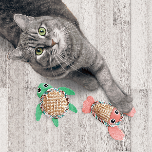 KONG Tropical Pals Interactive Cat Toy Set for Endless Feline Fun