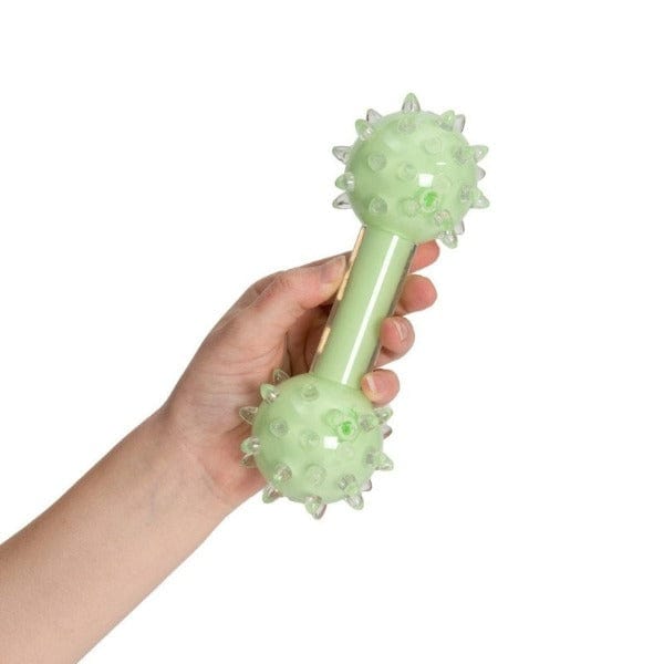 Zeus Duo Spike Dog Chew Dumbbell - Durable and Scented Canine Toy
