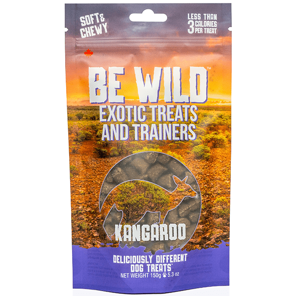 this&that Canine Co. Be Wild Premium Kangaroo Flavor Dog Treats for Training and Daily Feeding