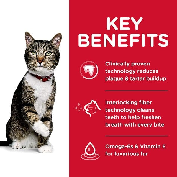 Hill's Science Diet Adult Dry Cat Food with Chicken Recipe for Oral Care