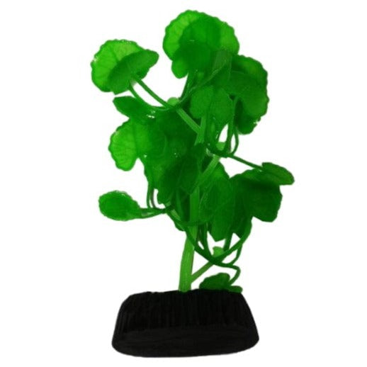Glowing Green Sea Cardamine Silicone Aquarium Decorative Fish Gear Plants Set of 4