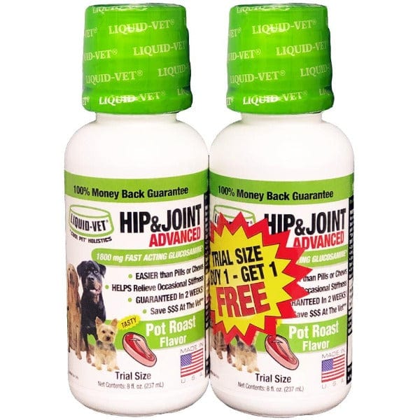 2-Pack Liquid-Vet Advanced Hip & Joint Formula for Dogs in Pot Roast Flavor