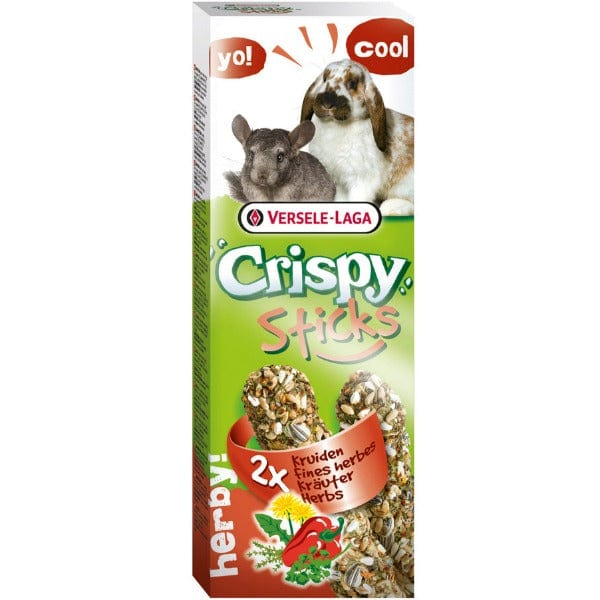 Versele-Laga Herb Flavored Crispy Oven-Baked Snack Sticks for Pet Rabbits and Chinchillas