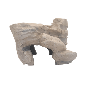 Repti Gear Natural-Looking Reptile Rock Ornament with Double-Entrance Cave and Space-Saving Dish