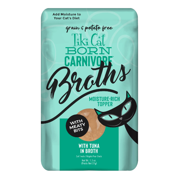 Tiki Cat Born Carnivore Variety Pack of Savory Broths as Cat Food Topper