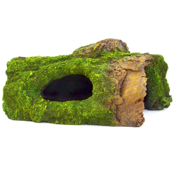 Reptile-Friendly Repti Gear Trunk with Realistic Moss Cave