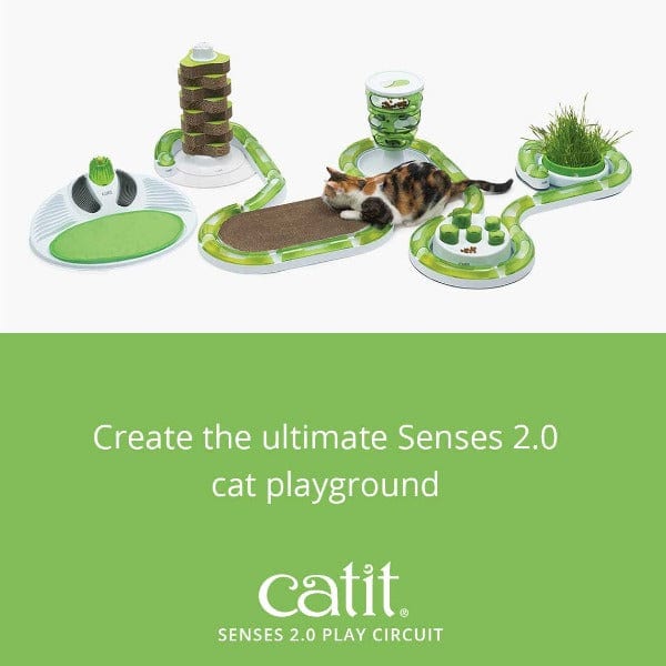 Catit Senses 2.0 Enhanced Play Circuit - Ideal Hunting Toy for Cats