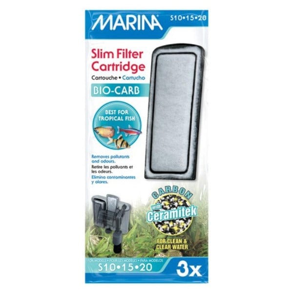 Marina Biological Carbon Slim Filter Cartridge for a Healthy Aquarium