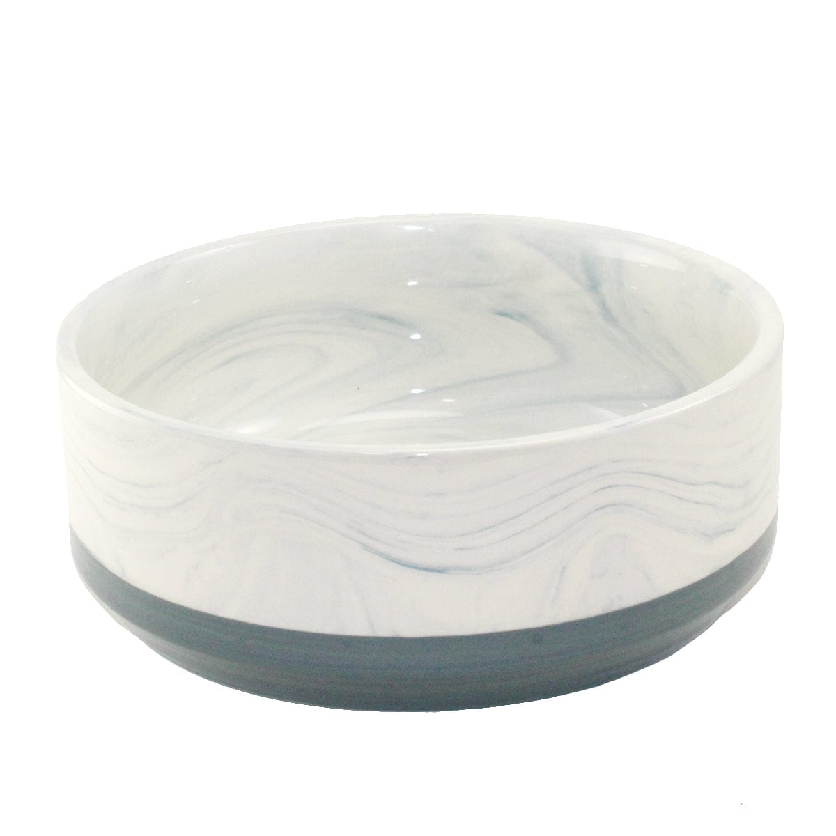 Two-Tone Exquisite Ceramic Pet Feeding Bowl