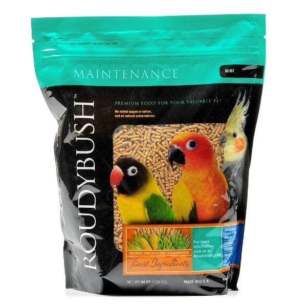 Roudybush Premium Bird Maintenance Food with Various Pellet Sizes