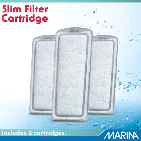 Marina High - Efficiency Bio - Clear Slim Aquarium Filter Cartridge with Zeolite and Ceramitek